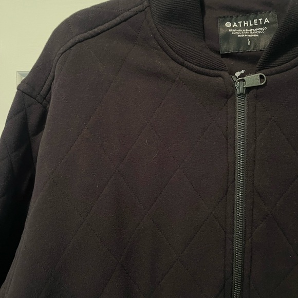 Athleta Retroplush Bomber Jacket - Picture 4 of 6